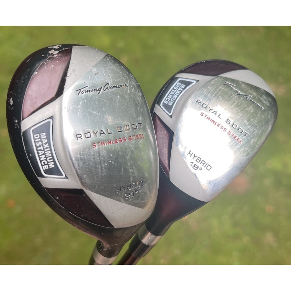 Tommy Armour Royal Scot Set Hybrid Set 18* 21* Mid Firm Flex Graphite Shaft RH